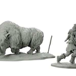 Rinoceronte Lanudo e Caçador Neanderthal
